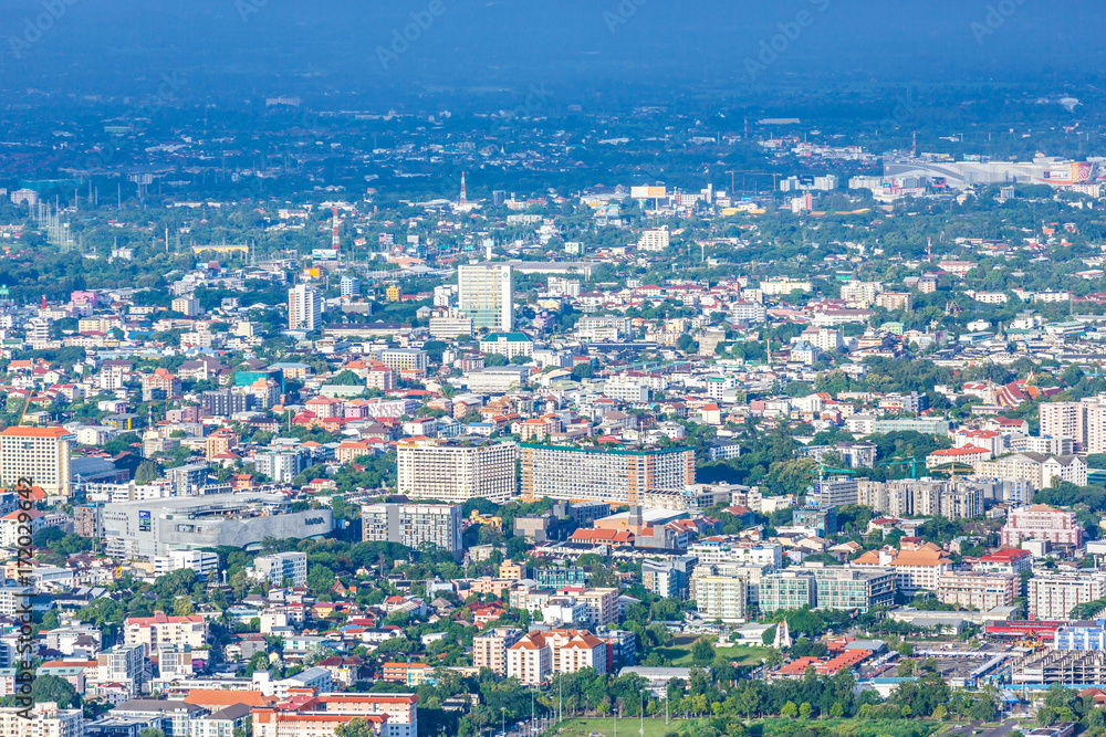 view of city of Chiangmai , Thailand