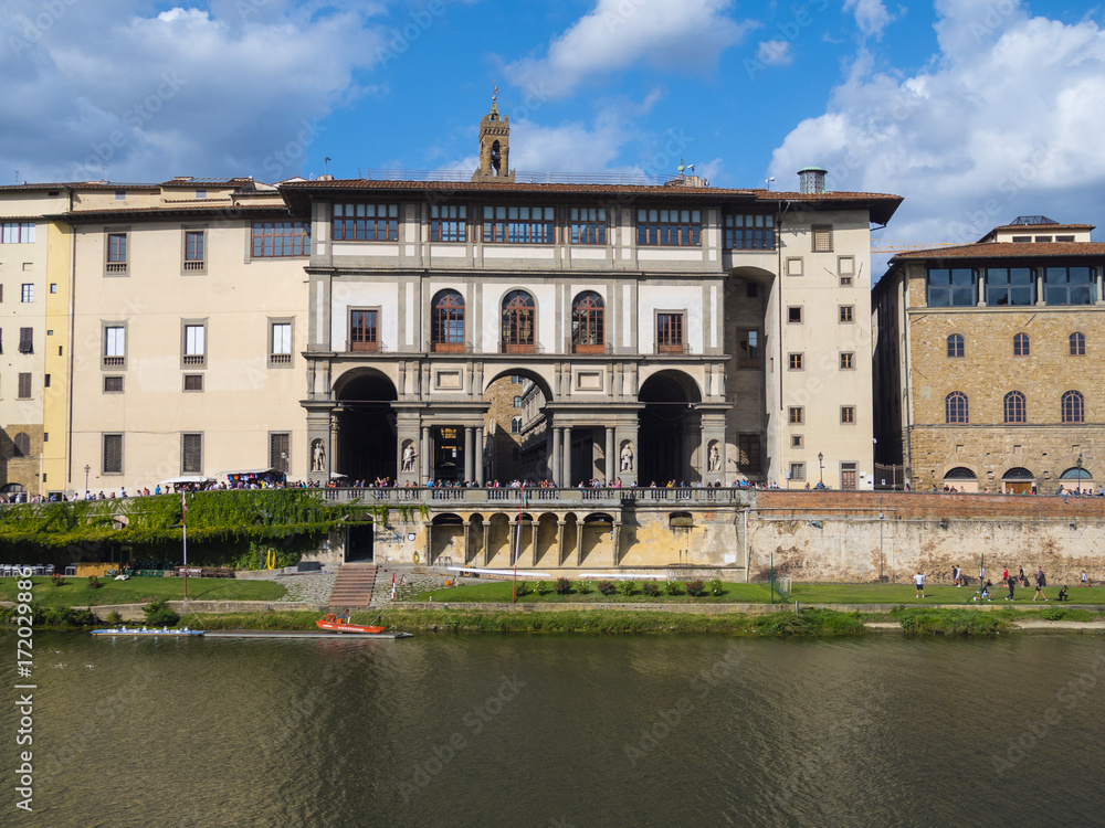 The famous Uffizi museum and galleries in Florence