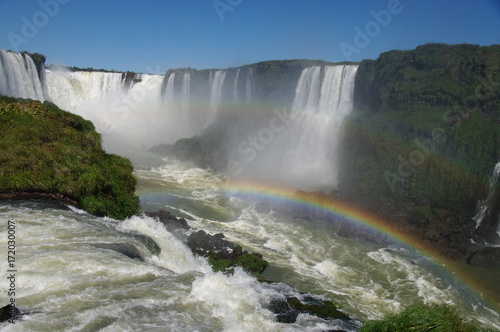 Chutes d eau et double arc-en-ciel