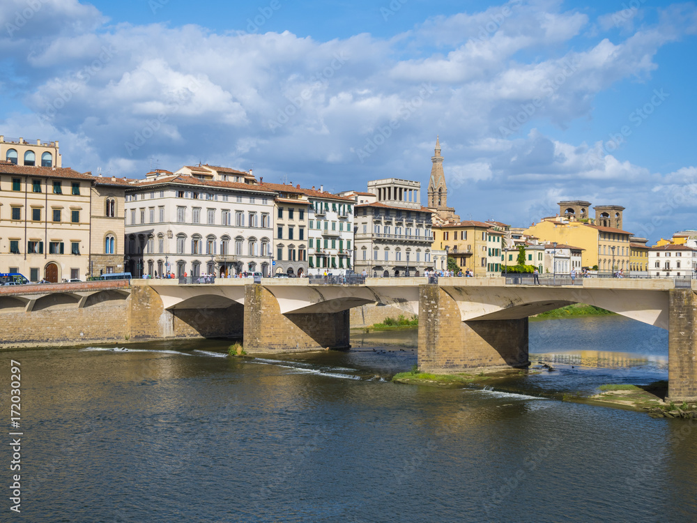 The bridges over River Arno in Florence The bridges over River Arno in Florence