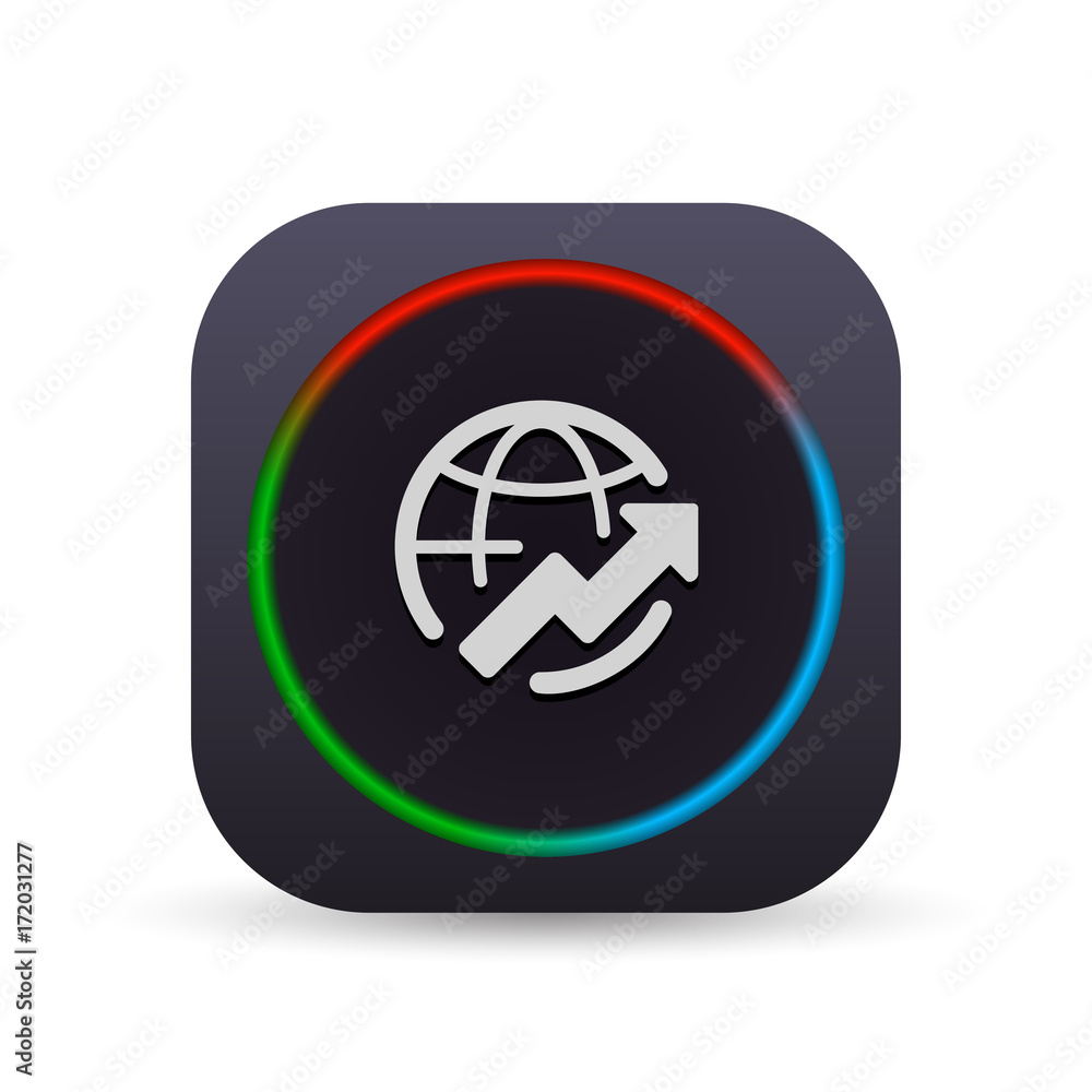 Dark MultiColor Web Button Dark MultiColor Web Button