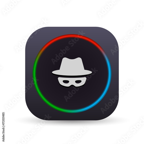 Dark MultiColor Web Button