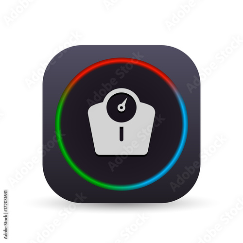 Dark MultiColor Web Button