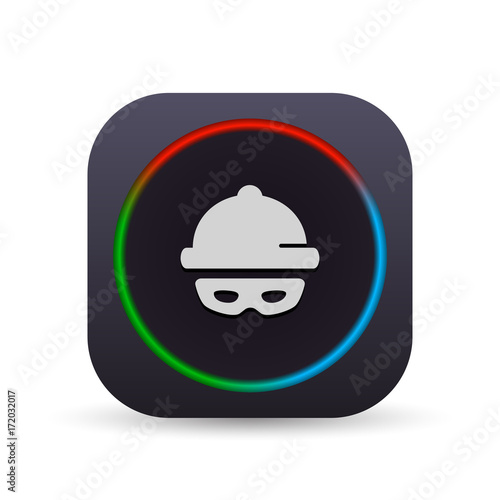 Dark MultiColor Web Button