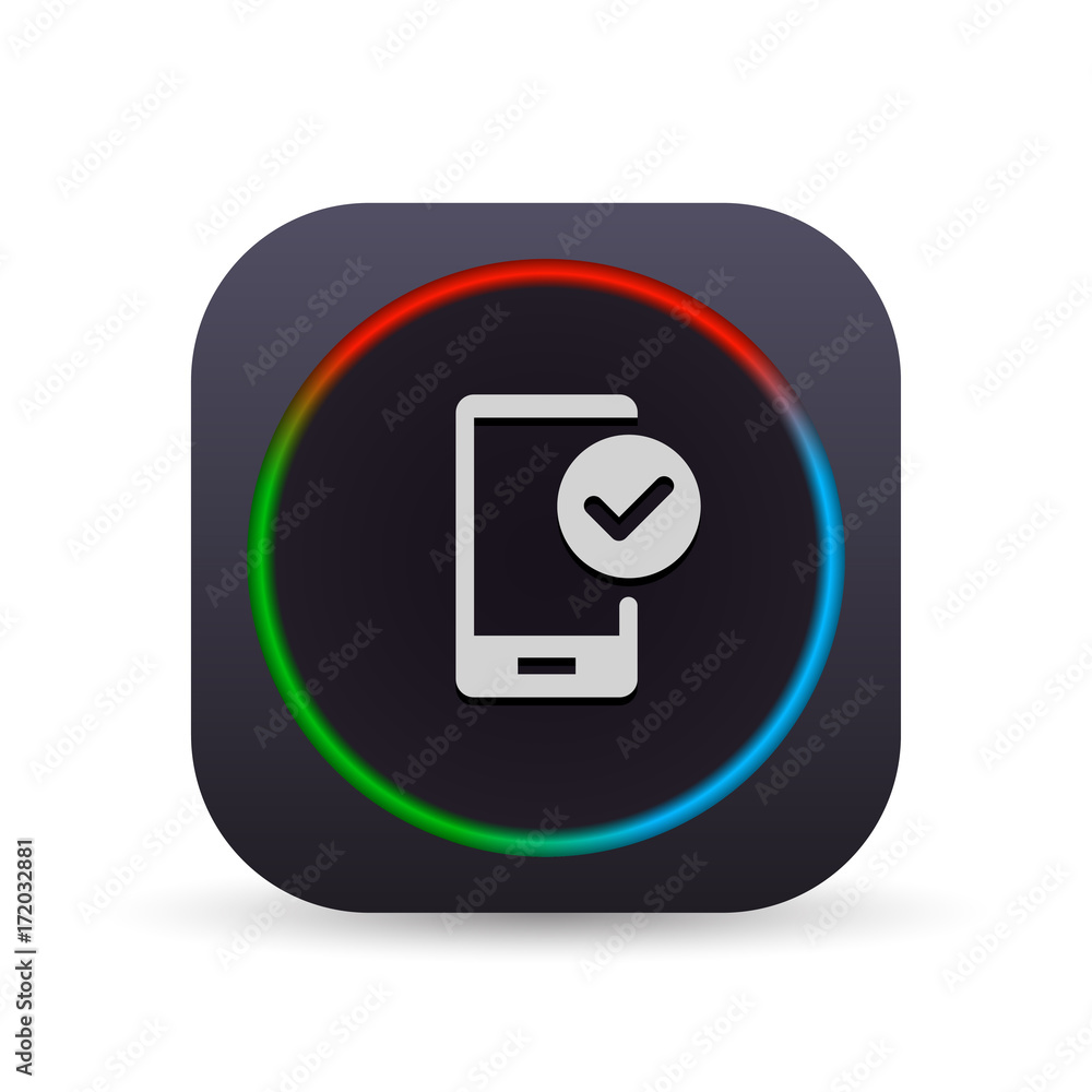 Dark MultiColor Web Button