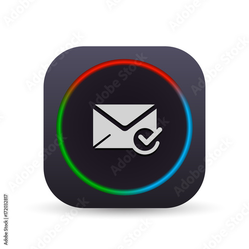 Dark MultiColor Web Button