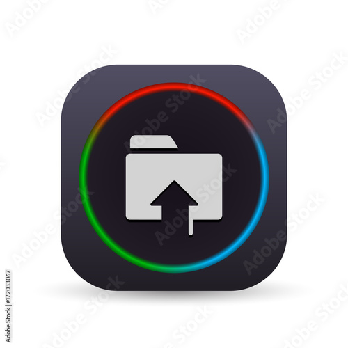 Dark MultiColor Web Button