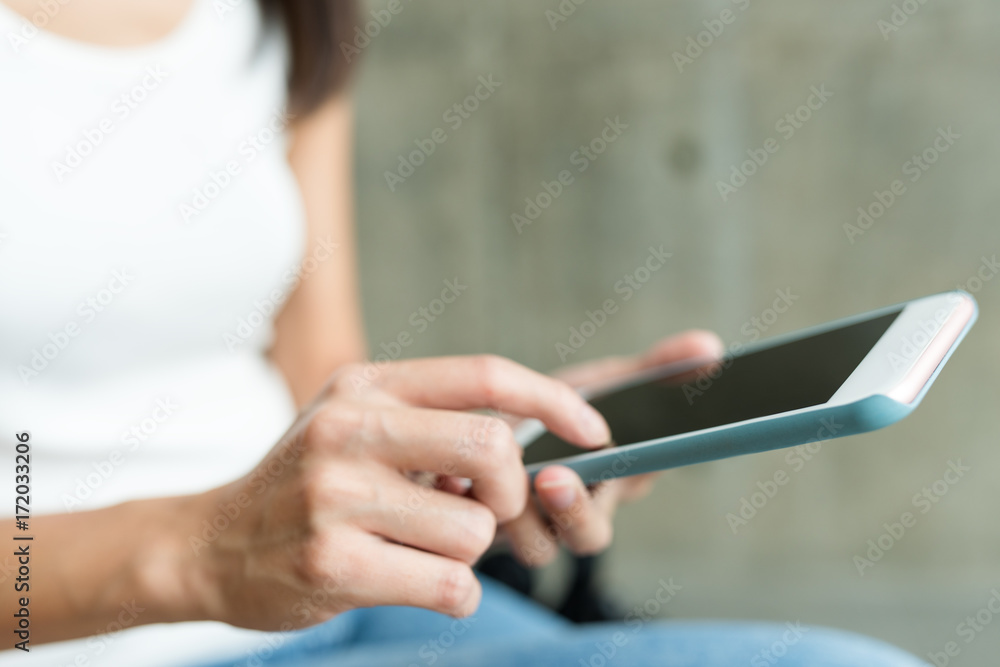 Woman using mobile phone Woman using mobile phone