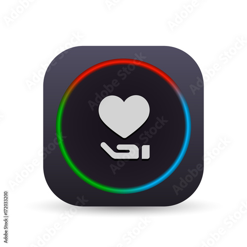 Dark MultiColor Web Button