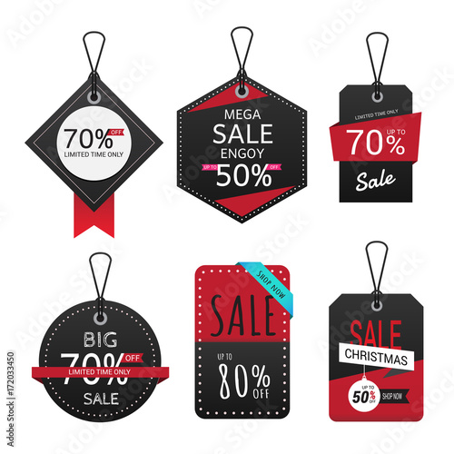 Set of sale banner. Sale Labels.