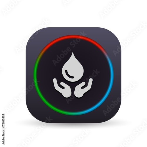 Dark MultiColor Web Button