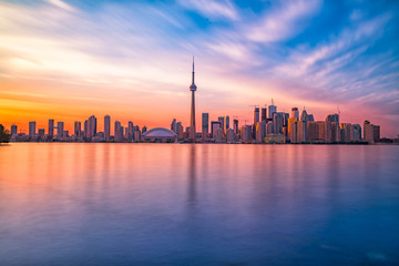 Crédence de cuisine Toronto Centre-ville de Toronto au coucher de soleil  © emranashraf