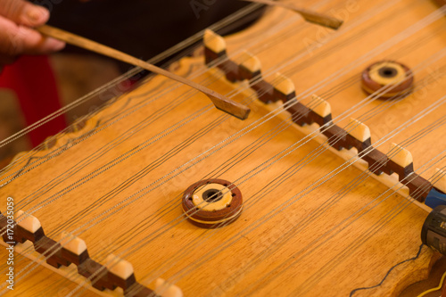 Cambodian Khmer Hammered dulcimer, Khim Toch photo