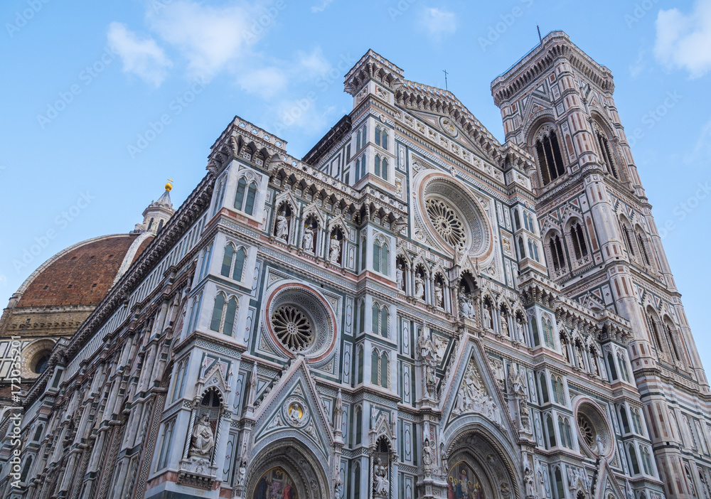 Florence Duomo. Basilica di Santa Maria del Fiore (Basilica of Saint Mary of the Flower) in Florence, Italy.
