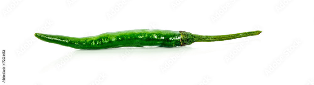 Green pepper isolated on a white background Green pepper isolated on a white background