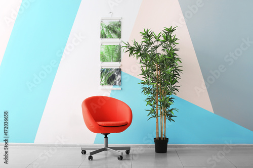 Modern room design with pic...
