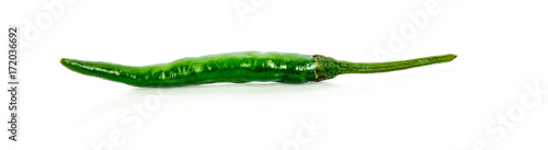 Green pepper isolated on a white background