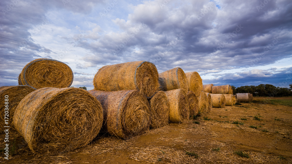 hay bales