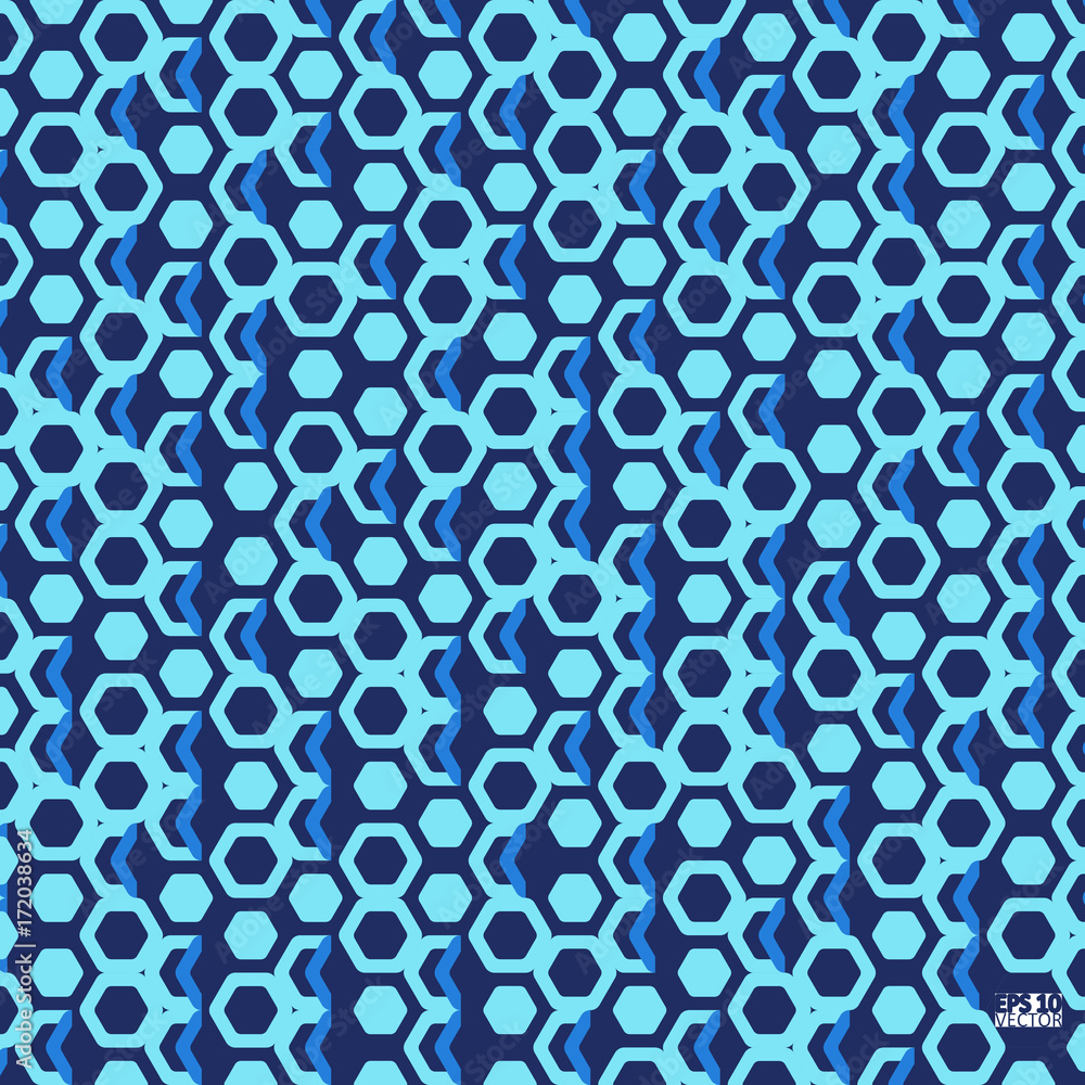 Abstract background with hexagons pattern. Eps10 vector illustration.