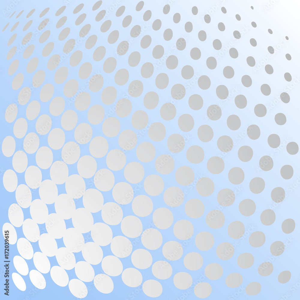 Vector abstract dotted background. 3d halftone effect. For business, science, technology design.