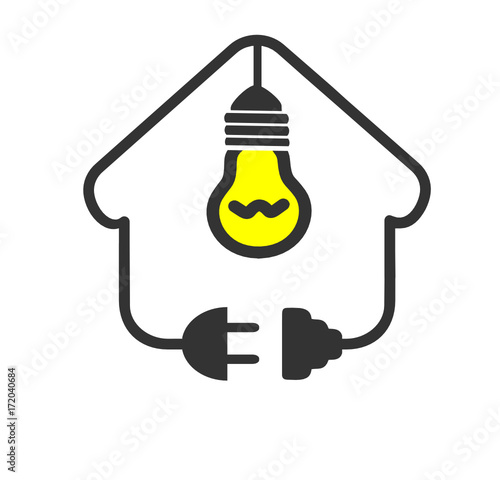 logo électricité ampoule