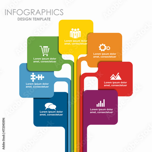 Infographic template. Can be used for workflow layout, diagram, business step options, banner, web design.