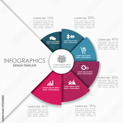 Infographic template. Can be used for workflow layout, diagram, business step options, banner, web design.