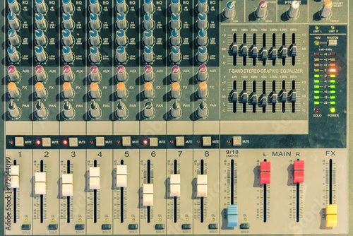 Photography Sound mixer control panel : Vintage tone.