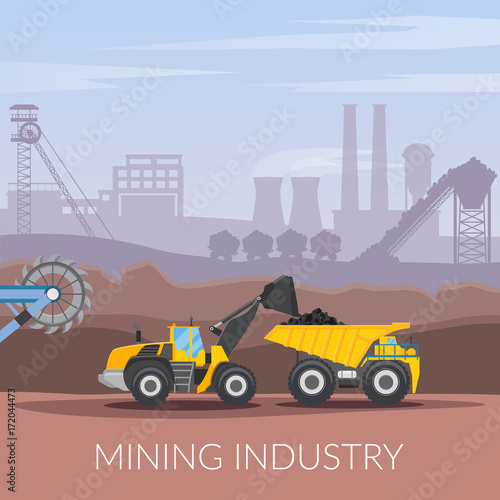 Mining Industry Flat Composition