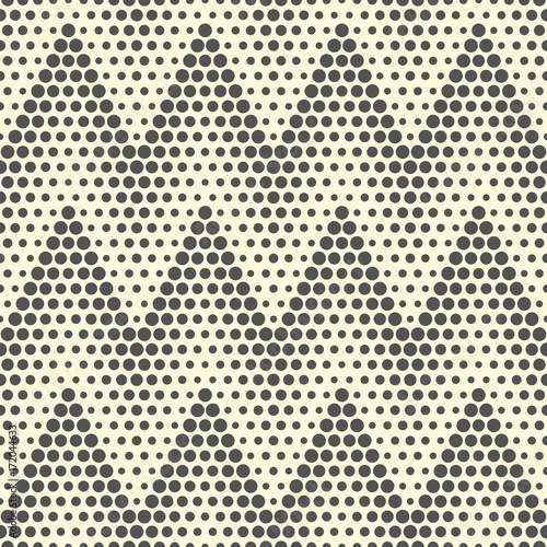 Seamless Zigzag Pattern. Abstract Monochrome Dots Background. Vector Regular Texture