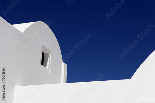 Santorini White House, abstract