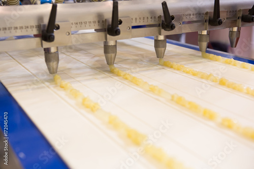 Biscuit depositing machine, equipment in bakery industry