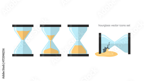 hourglass vector icon 10 EPS
