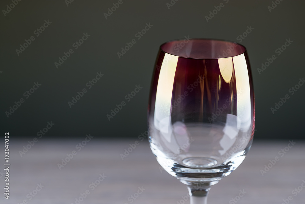 Empty wine glass, Rustic background Empty wine glass, Rustic background