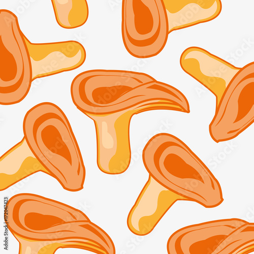 Mushroom edible pattern