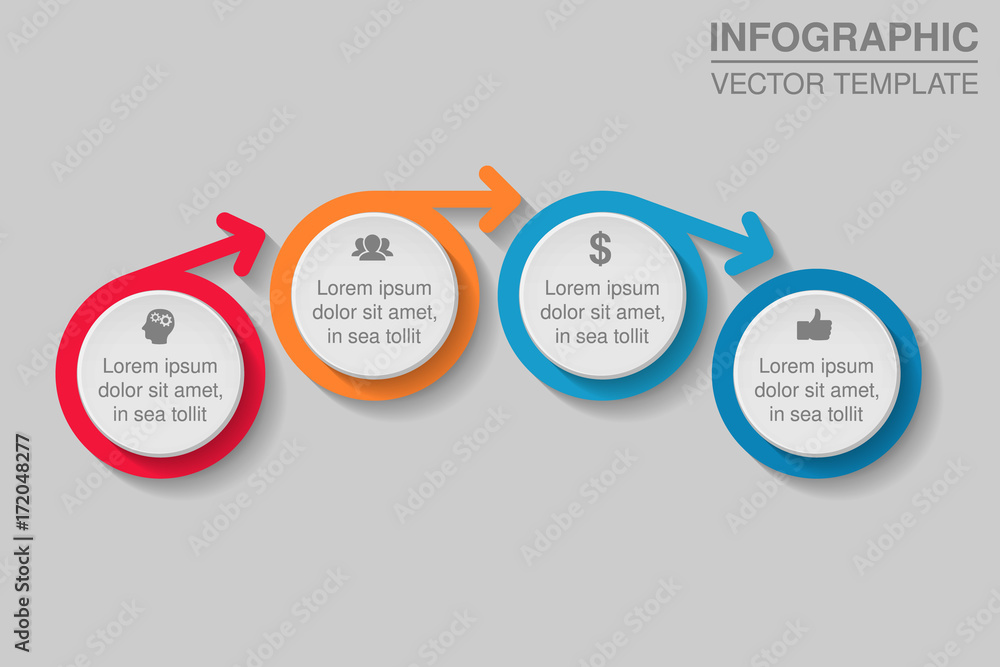 Vector infographic template for diagram, graph, presentation, chart, business concept with 4 options. Vector infographic template for diagram, graph, presentation, chart, business concept with 4 options.