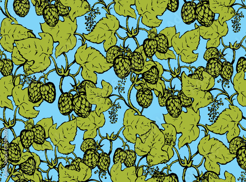 Hop. Vector drawing