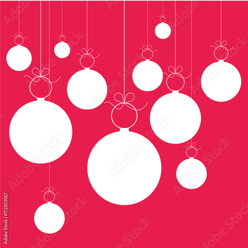 boule de noël suspendu