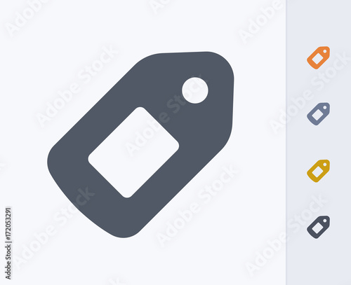 Tag - Carbon Icons. A professional, pixel-aligned icon  designed on a 32x32 pixel grid and redesigned on a 16x16 pixel grid for very small sizes.