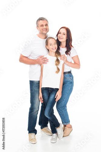 family hugging together