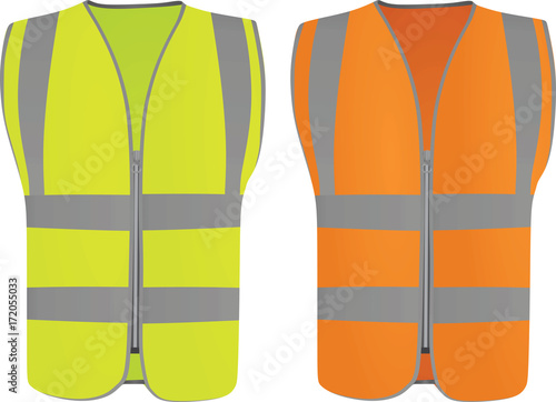 Safety vest. vector illustration