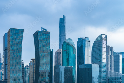 Close-Up Of Shanghai financial district