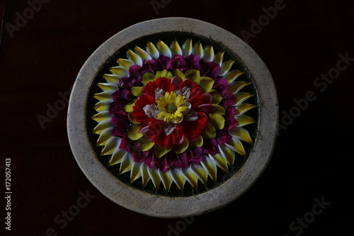 Décoration florale balinaise