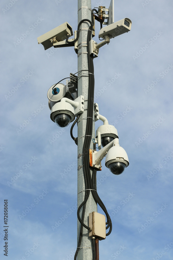 surveillance network of thermal and dome security cameras surveillance network of thermal and dome security cameras