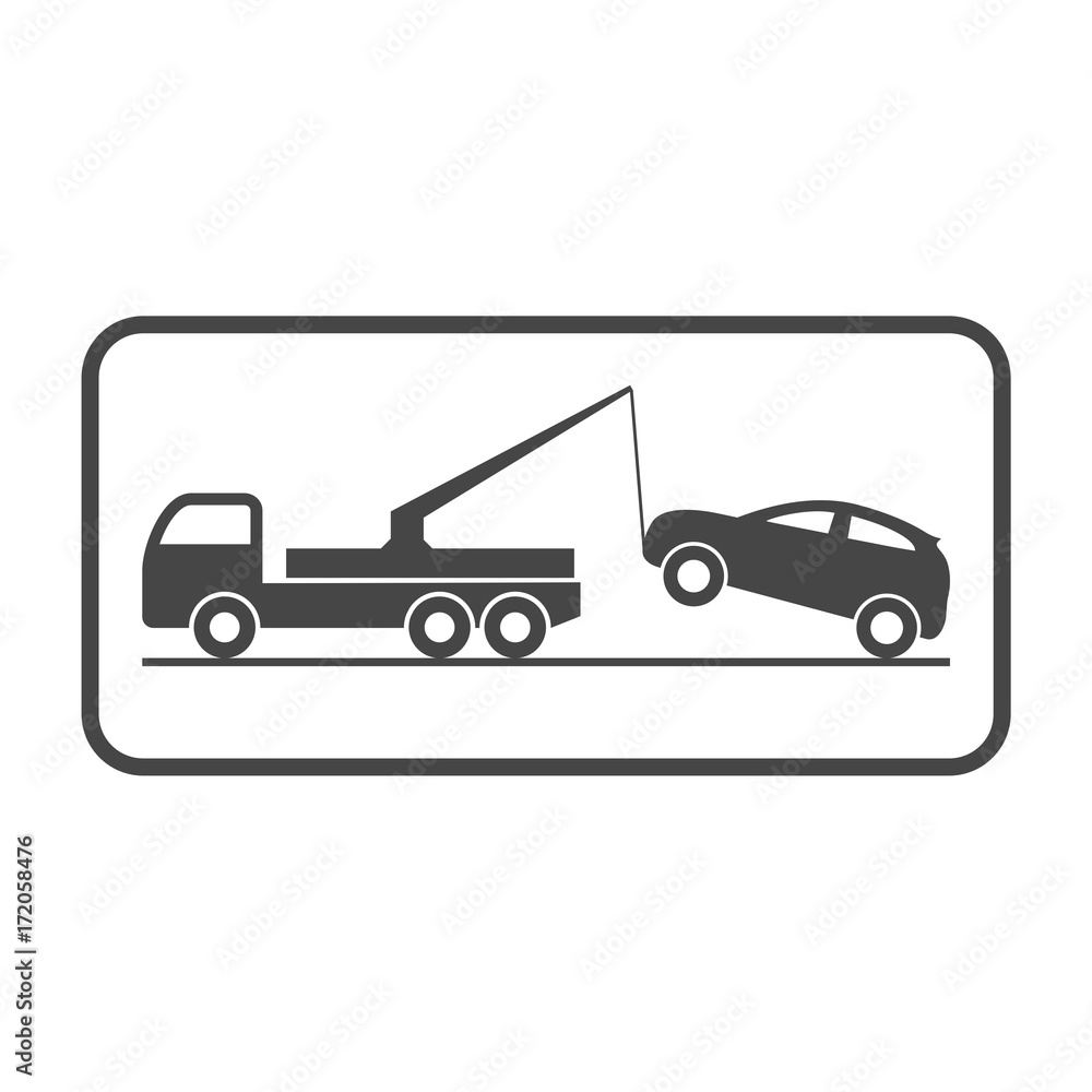 Fototapeta premium Car tow service