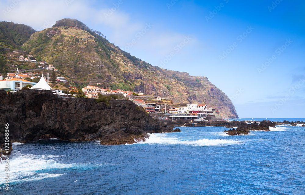 Coastal landscape of Porto Moniz, Madeira