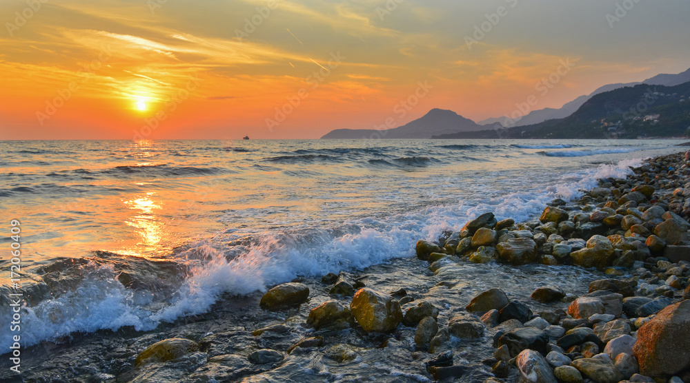 Obraz premium Sunset coast