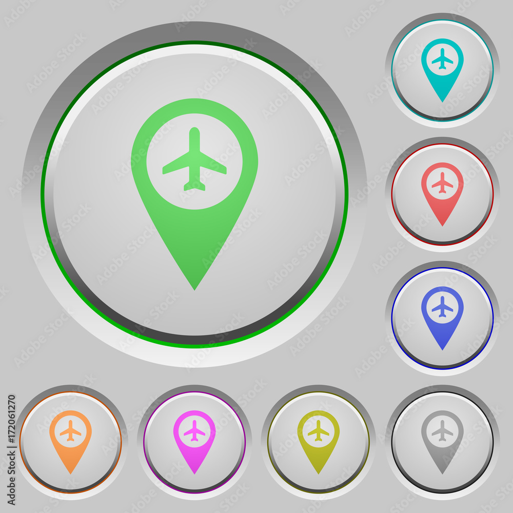 Airport GPS map location push buttons Airport GPS map location push buttons
