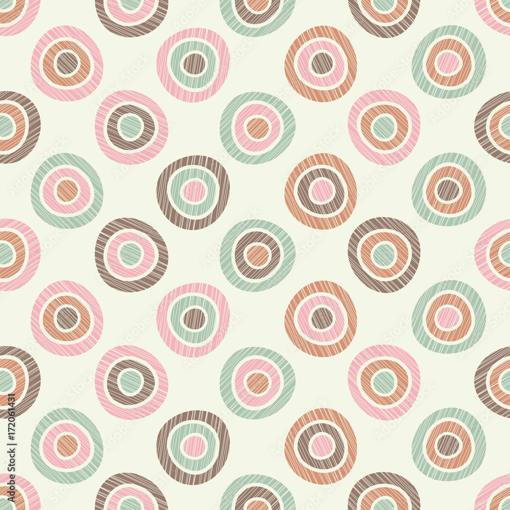 Polka dot seamless pattern. Scribble texture. Textile rapport. Polka dot seamless pattern. Scribble texture. Textile rapport.
