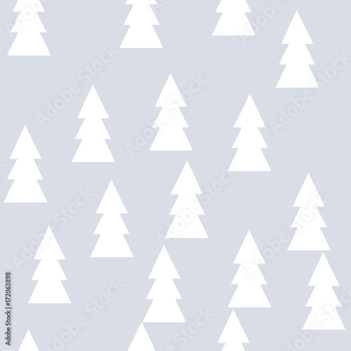  Christmas pattern with trees. Simple  winter background graphic to print on fabric  paper  gift wrapping  packaging 